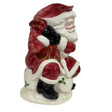 Load image into Gallery viewer, Vintage Fitz and Floyd Santa Pitcher 2 QT
