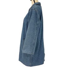 Load image into Gallery viewer, Vintage 90s Denim Chore Jacket Button Front Size Medium
