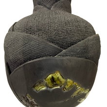 Load image into Gallery viewer, Black Raku Pottery Vase Signed
