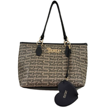 Load image into Gallery viewer, Juicy Couture Logo Tote w/ Heart Coin Purse

