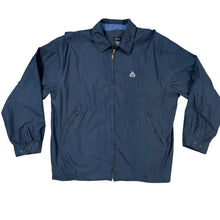 Load image into Gallery viewer, 90s IZOD Crest Logo Windbreaker Jacket Navy Zip Front XL
