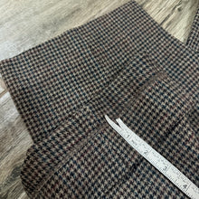 Load image into Gallery viewer, Vintage 80s Brown Houndstooth High Waist Pleated Trousers ILGWU Made in USA
