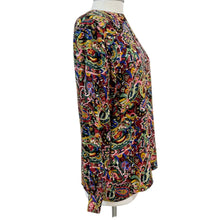 Load image into Gallery viewer, Vintage 90s Doncaster Silks Multicolor Paisley Silk Blouse with Matching Scarf 6
