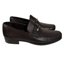 Load image into Gallery viewer, Bruno Magli Dark Brown Leather Bit Loafers Size 9.5
