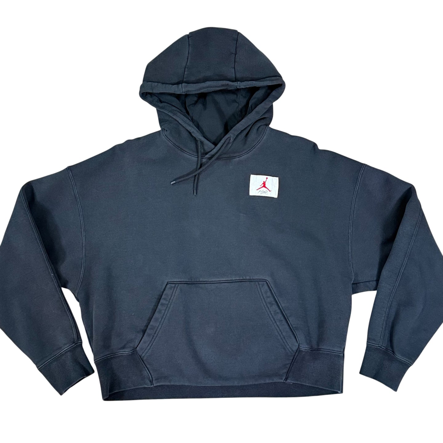 Retro Nike Jordan Flight Triangle Logo Hoodie Large