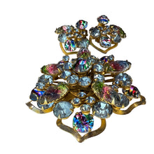 Load image into Gallery viewer, VTG 50s Juliana Watermelon Rhinestone Brooch Set

