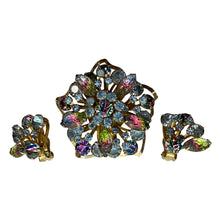 Load image into Gallery viewer, VTG 50s Juliana Watermelon Rhinestone Brooch Set

