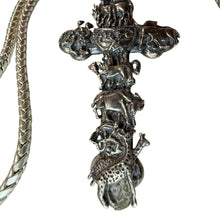 Load image into Gallery viewer, 925 Sterling Silver Noah’s Ark Cross Pendant Necklace
