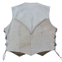 Load image into Gallery viewer, 90s Vintage Leather Biker Vest with Texas Harley Pins Size Large
