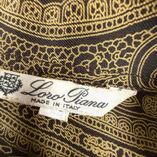 Load image into Gallery viewer, Vintage 80s Loro Piana 100% Silk Paisley Button-Down Blouse Size Small
