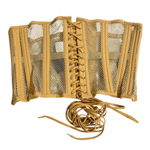 Load image into Gallery viewer, Orchard Corset Goldenrod Mesh Waspie Underbust Corset Size 36
