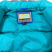 Load image into Gallery viewer, VTG Stratojac Color block 100% Cotton Goose Down Ski Jacket Medium
