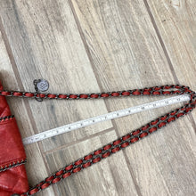 Load image into Gallery viewer, Big Buddha Womens Purse Bag Tote 13 Wide 9.5&quot; High Red Quilted Chain Strap Long
