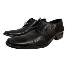Load image into Gallery viewer, 90s André Verger Black Leather Cap Toe Oxford Dress Shoes Men’s 10
