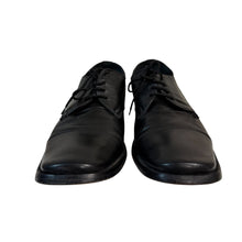Load image into Gallery viewer, 90s André Verger Black Leather Cap Toe Oxford Dress Shoes Men’s 10
