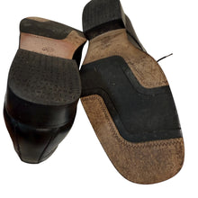 Load image into Gallery viewer, 90s André Verger Black Leather Cap Toe Oxford Dress Shoes Men’s 10
