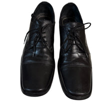 Load image into Gallery viewer, 90s André Verger Black Leather Cap Toe Oxford Dress Shoes Men’s 10

