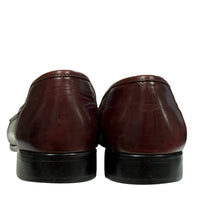 Load image into Gallery viewer, Vintage Croc Embossed Leather Tassel Loafers 14D
