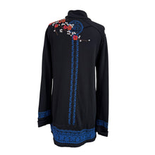 Load image into Gallery viewer, Vintage 90s Johnny Was JWLA Embroidered Tunic Sweater Size Medium
