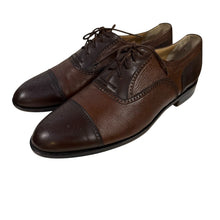 Load image into Gallery viewer, 80s Bruno Magli “Charles” Cap Toe Brown Leather Oxfords 10M Made in Italy
