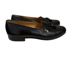 Load image into Gallery viewer, VTG 80s Salvatore Ferragamo Black Leather Tassel Loafers 10D
