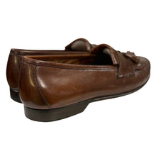 Load image into Gallery viewer, VTG 80s Johnston &amp; Murphy Brown Leather Tassel Loafers Size 10.5
