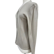 Load image into Gallery viewer, 90s Gray Silk Cardigan Size Medium
