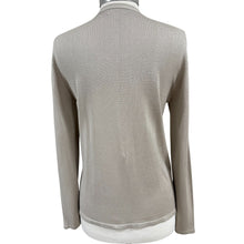 Load image into Gallery viewer, 90s Gray Silk Cardigan Size Medium

