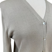 Load image into Gallery viewer, 90s Gray Silk Cardigan Size Medium
