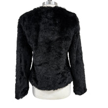 Load image into Gallery viewer, Yoki New York Black Y2K Faux Fur Coat Size Medium
