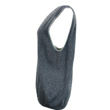 Load image into Gallery viewer, Doncaster Navy Blue Metallic Silver Cardigan Twin Set Size 2W

