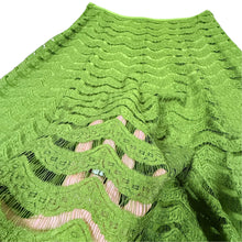 Load image into Gallery viewer, DKNY Silk Lined Olive Green Lace Midi Skirt Size 10
