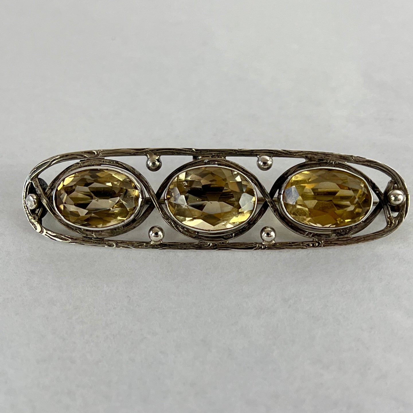 Antique C Clasp Brooch