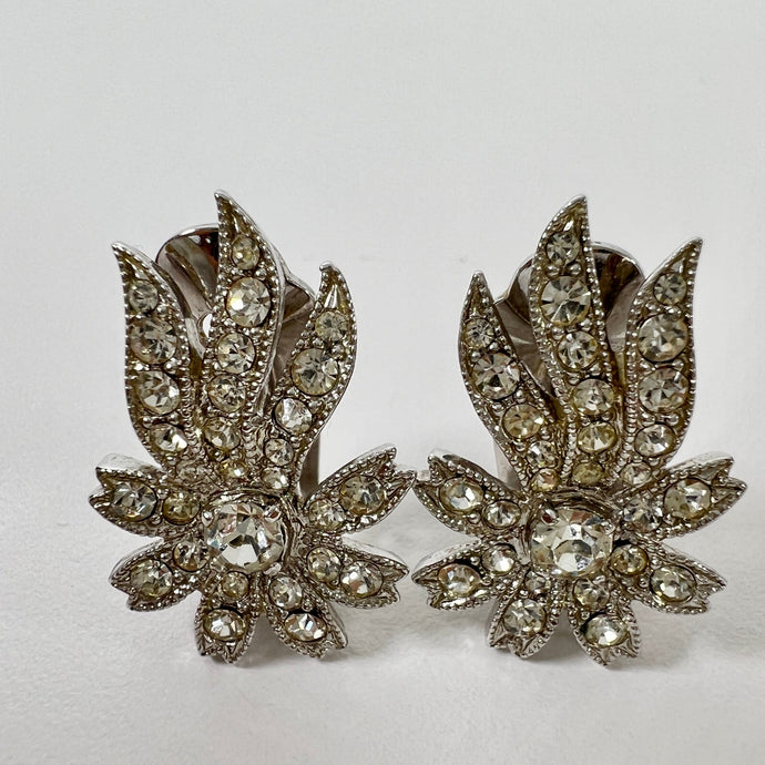 Eisenberg Ice Rhinestone Clip on Earrings