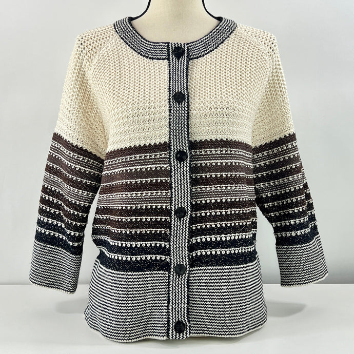 St John Wool Knit Cardigan Sweater Size 10