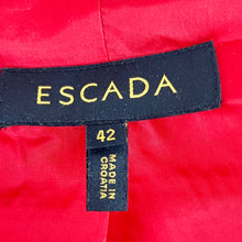 Load image into Gallery viewer, Vintage Escada Lacquer Red Cashmere Wool Blazer Size 16
