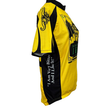 Load image into Gallery viewer, Canari Yellow &amp; Black Cyclist Shirt Stone Ruination IPA Size Large
