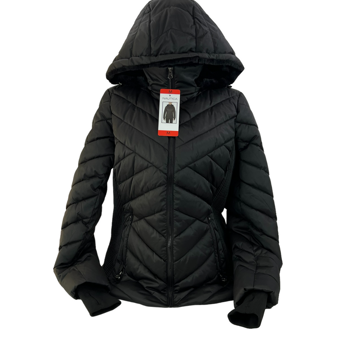 Nautica Water Resistant Quilted Puffer Jacket Size Medium