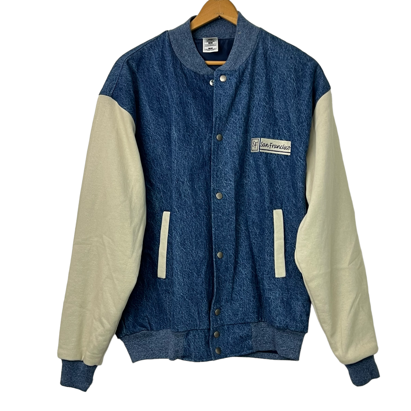 Vintage Fruit Of The Loom Super Cotton Varsity Jacket San Francisco Size XL