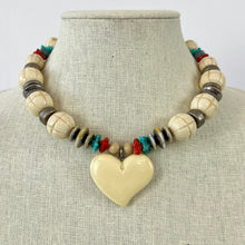 Load image into Gallery viewer, Heart Collar Women Necklace 15.5&quot;
