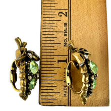 Load image into Gallery viewer, Vintage 60s Coro Leaf Clip on Mid-Century Women&#39;s Earrings 1 1/4&quot;
