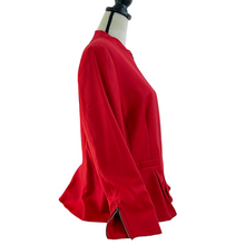 Load image into Gallery viewer, Vintage Escada Lacquer Red Cashmere Wool Blazer Size 16
