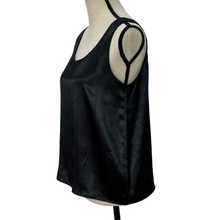 Load image into Gallery viewer, 90s Black Satin Top Size 8
