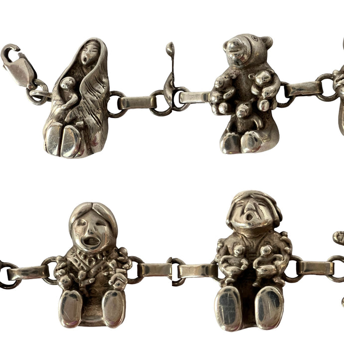 Vintage 925 Navajo Storyteller Bracelet