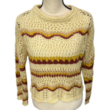 Load image into Gallery viewer, Alya Crochet Knit Women Sweater Size Medium
