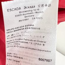 Load image into Gallery viewer, Vintage Escada Lacquer Red Cashmere Wool Blazer Size 16
