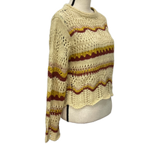 Load image into Gallery viewer, Alya Crochet Knit Women Sweater Size Medium
